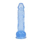 Shots Toys | REALROCK 5" / 12.7cm Crystal Clear Dildo with Balls - Blue