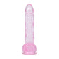 Shots Toys | REALROCK 5" / 12.7cm Crystal Clear Dildo with Balls - Pink
