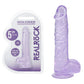Shots Toys | REALROCK 5" / 12.7cm Crystal Clear Dildo with Balls - Purple