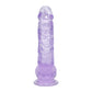 Shots Toys | REALROCK 5" / 12.7cm Crystal Clear Dildo with Balls - Purple