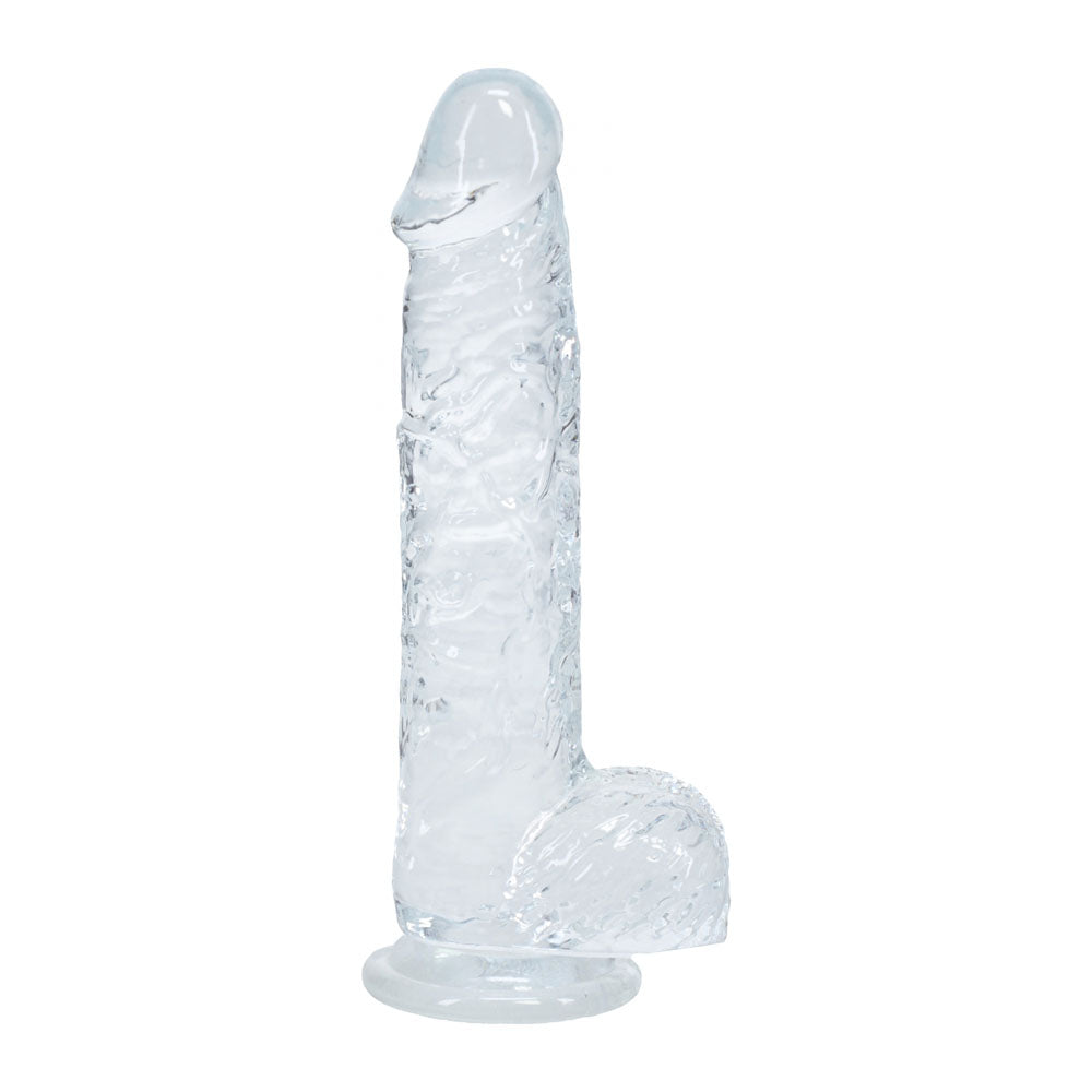 Shots Toys | REALROCK 5" / 12.7cm Crystal Clear Dildo with Balls - Clear