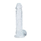 Shots Toys | REALROCK 5" / 12.7cm Crystal Clear Dildo with Balls - Clear