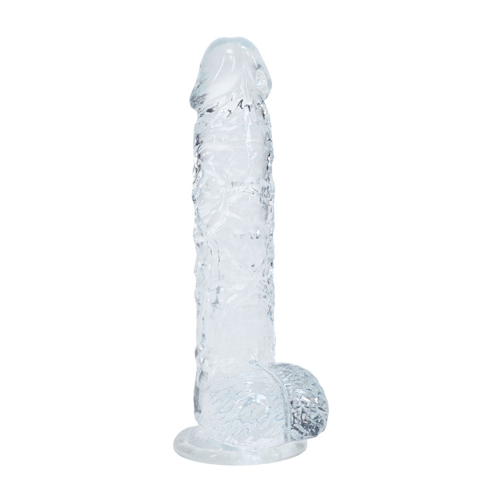 Shots Toys | REALROCK 5" / 12.7cm Crystal Clear Dildo with Balls - Clear
