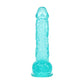 Shots Toys | REALROCK 5" / 12.7cm Crystal Clear Dildo with Balls - Turquoise