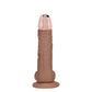 Shots Toys | REALROCK 6" Vibrating Dildo with Metal Head and Wireless Remote - Tan