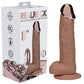 Shots Toys | REALROCK 8" Vibrating Dildo with Metal Head and Wireless Remote - Tan