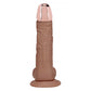 Shots Toys | REALROCK 8" Vibrating Dildo with Metal Head and Wireless Remote - Tan
