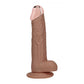 Shots Toys | REALROCK 8" Vibrating Dildo with Metal Head and Wireless Remote - Tan