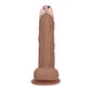 Shots Toys | REALROCK 8" Vibrating Dildo with Metal Head and Wireless Remote - Tan