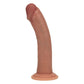 Shots Toys | REALROCK Dual Density Silicone 8" Curved Dildo - Tan