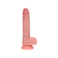 Shots Toys | REALROCK Dual Density 7" Vibrating & Thrusting Dildo - Flesh