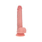 Shots Toys | REALROCK Dual Density 7" Vibrating & Thrusting Dildo - Flesh