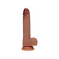 Shots Toys | REALROCK Dual Density 7" Vibrating & Thrusting Dildo - Tan