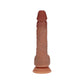 Shots Toys | REALROCK Dual Density 7" Vibrating & Thrusting Dildo - Tan