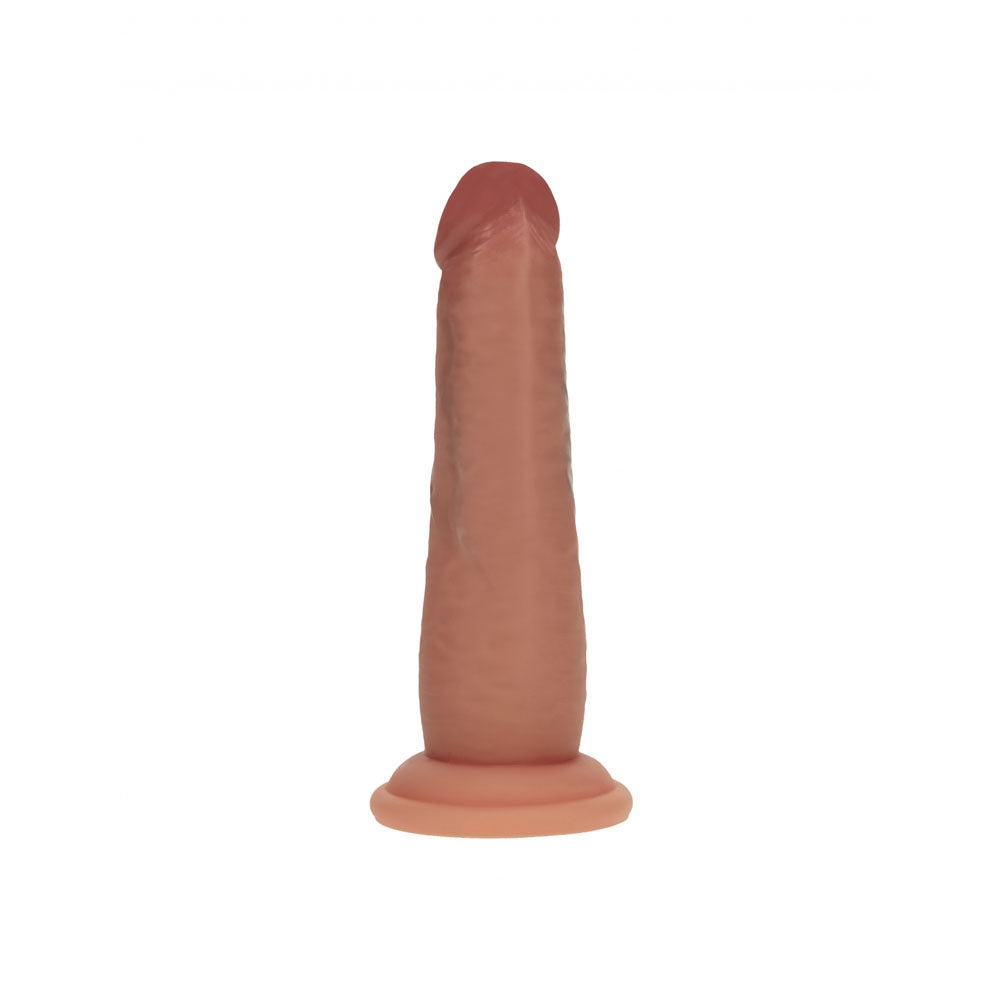 Shots Toys | REALROCK Dual Density 6" Sliding Skin Silicone Dildo - Tan