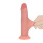 Shots Toys | REALROCK Dual Density 7" Sliding Skin Silicone Dildo - Flesh