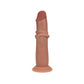 Shots Toys | REALROCK Dual Density 7" Sliding Skin Silicone Dildo - Tan