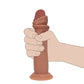 Shots Toys | REALROCK Dual Density 8" Sliding Skin Silicone Dildo - Tan