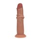 Shots Toys | REALROCK Dual Density 8" Sliding Skin Silicone Dildo - Tan