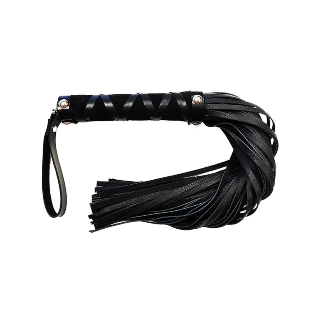 Rouge Short Leather Flogger - Black