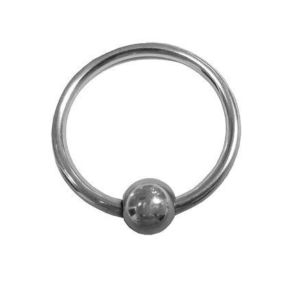 Rouge Stainless Steel Glans Ring with Pressure Point Ball