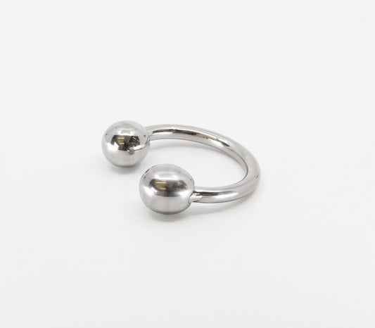 Love In Leather Stainless Steel Glans Ring - MULTIPLE SIZES