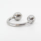 Love In Leather Stainless Steel Glans Ring - MULTIPLE SIZES