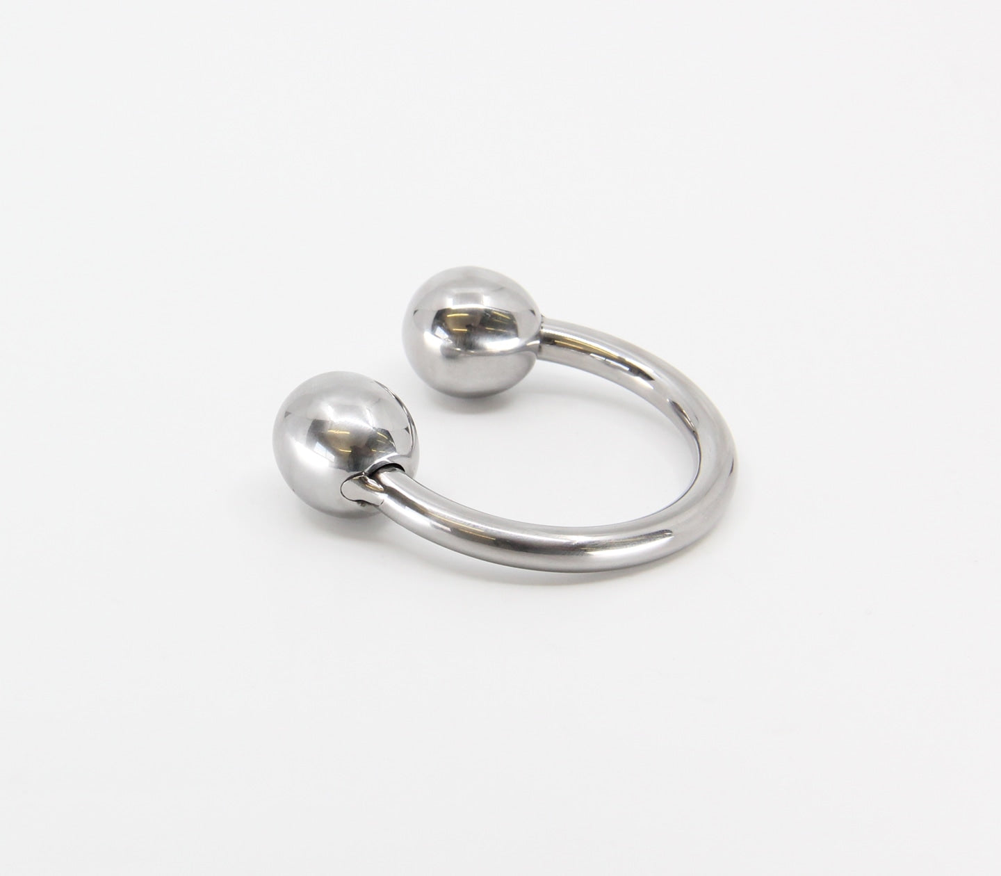 Love In Leather Stainless Steel Glans Ring - MULTIPLE SIZES