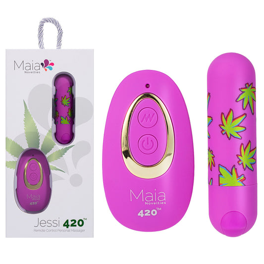 Maia Toys | Maia JESSI 420 - Purple  7.6cm Bullet with Wireless Remote