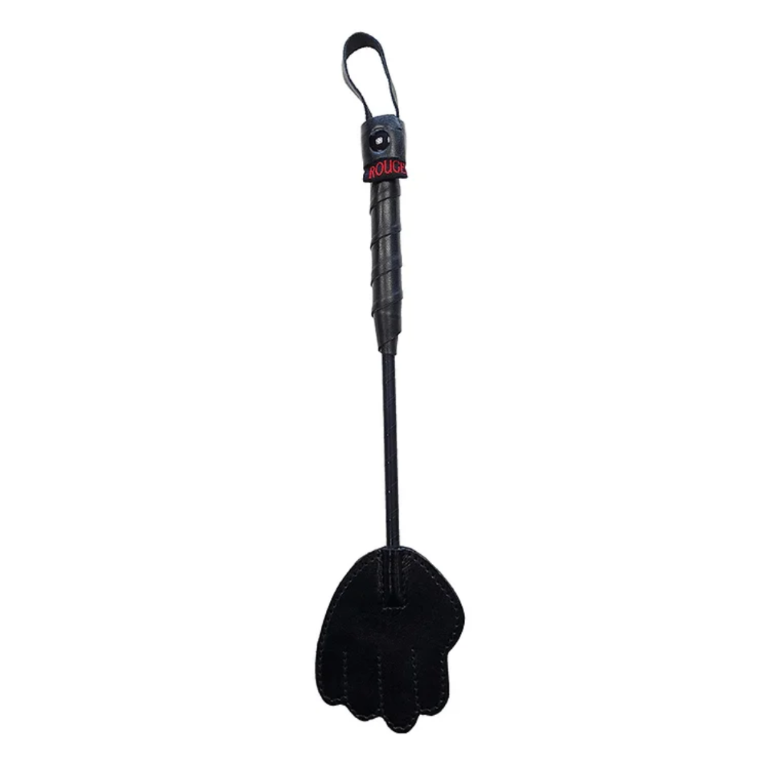 Rouge Mini Leather Hand Crop Black