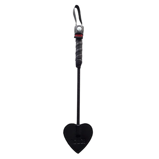 Rouge Mini Leather Spade Paddle - Black
