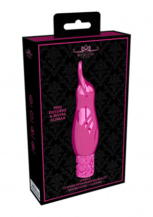 Shots Toys | Royal Gems Sparkle - 10 Speed Rechargeable Silicone Bullet - Pink