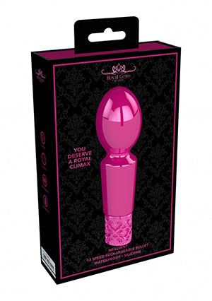 Shots Toys | Royal Gems Brilliant - 10 Speed Rechargeable Silicone Bullet - Pink