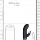 Shots Toys | Royal Gems Dazzling - 10 Speed Rechargeable Silicone Bullet - Black