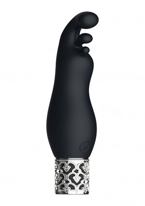Shots Toys | Royal Gems Exquisite - 10 Speed Rechargeable Silicone Bullet - Black