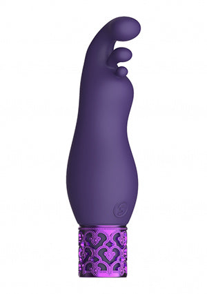 Shots Toys | Royal Gems Exquisite - 10 Speed Rechargeable Silicone Bullet - Purple