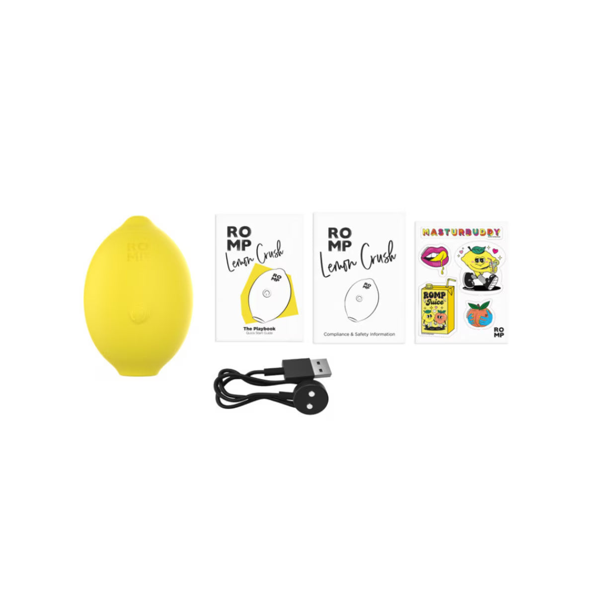 Romp Lemon Crush Yellow - Pleasure Air Clitoral Stimulator