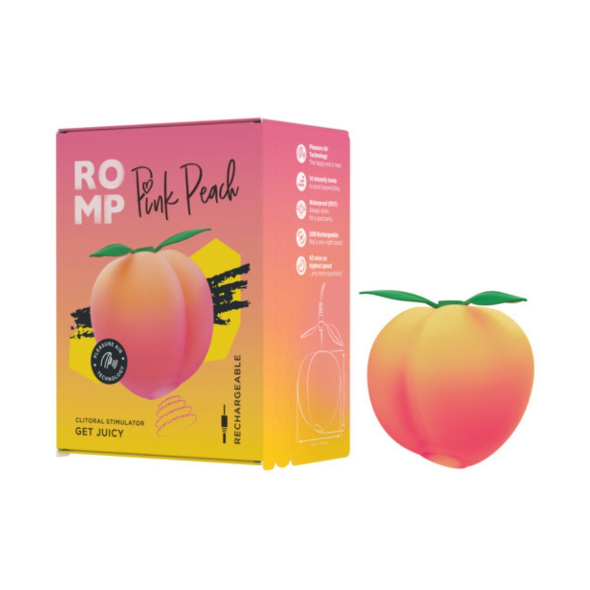 Romp Peach - Clitoral Suction Vibrator