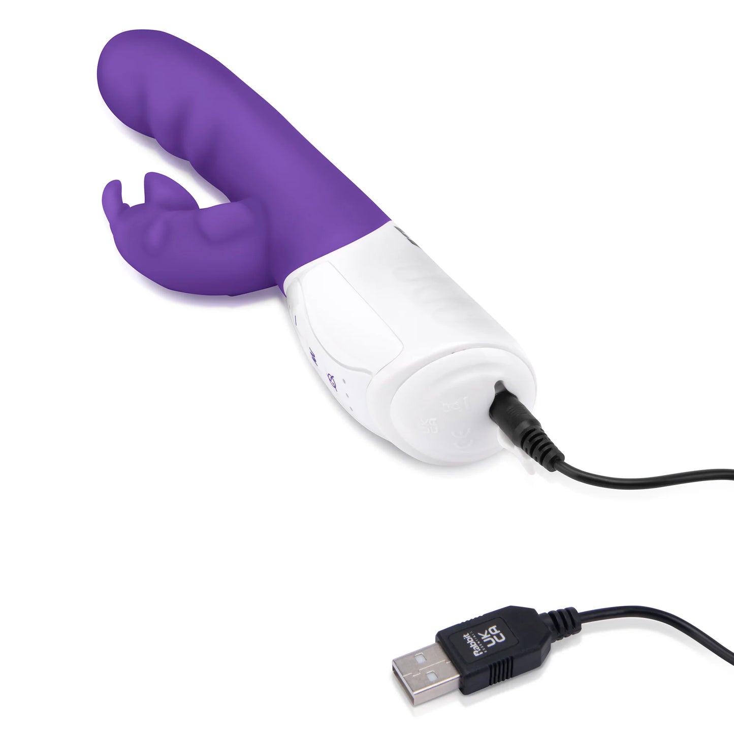 Rabbit Essentials Rechargeable Clitoral Suction Rabbit Vibrator - Purple
