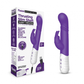 Rabbit Essentials Rechargeable Slim Shaft Thrusting G-Spot Rabbit Vibrator - Purple