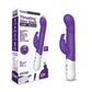 Rabbit Essentials Rechargeable Slim Shaft Thrusting G-Spot Rabbit Vibrator - Purple