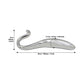 Rouge Steel Hollow Curved 7" Wand