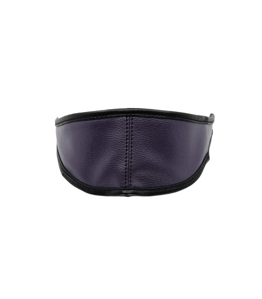 Love In Leather Mouldable Total Block Out Blindfold Purple
