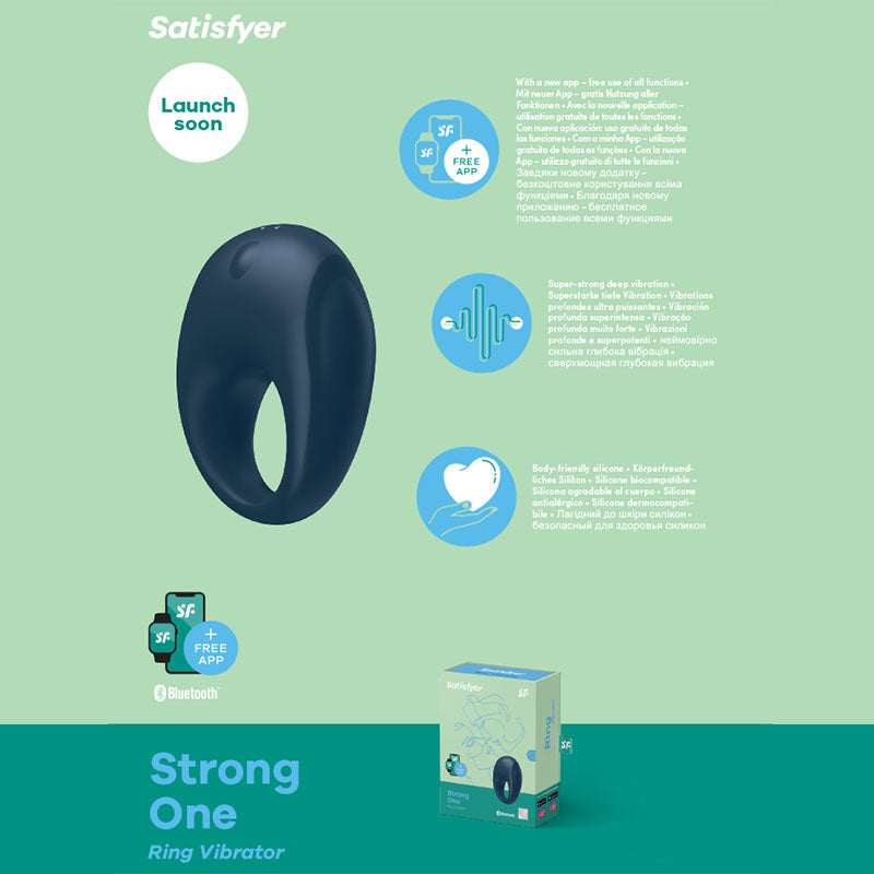 Satisfyer Strong One Vibrating Cock Ring Cockring (App)