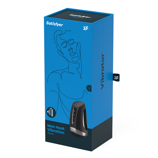 Satisfyer Men Heat Vibration Masturbator Black