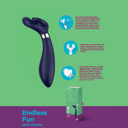 Satisfyer Endless Fun Blue - Couples Stimulator
