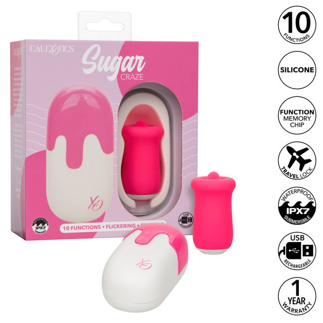 Calexotics Sugar Craze Flickering Tongue Stimulator