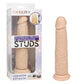 CalExotics Rechargeable Vibrating & Thrusting Silicone Studs Dildo 6.5"/16.5cm - Ivory