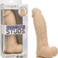 CalExotics Silicone Rechargeable Big Dick Energy Studs® 7.5"/19cm Vibrating Dildo - Ivory