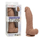 CalExotics Silicone Rechargeable Big Dick Energy Studs® 7.5"/19cm Vibrating Dildo - Brown